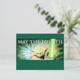 Postal Cartão de Boas Festas May the Fourth Be With You