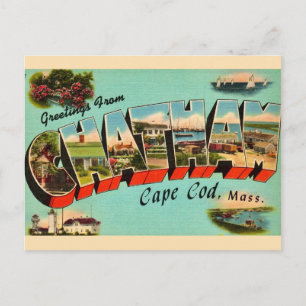 Postal Cartão de Boas-Vindas de Chatham Massachusetts