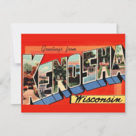 Postal Cartão de Boas-Vindas de Kenosha WI
