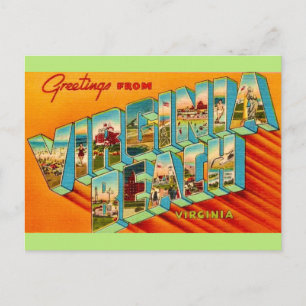 Postal Cartão de Boas-Vindas de Virginia Beach