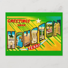 Postal Cartão de Boas-Vindas Houston Texas