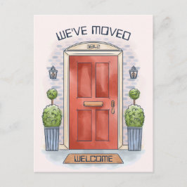 POSTAL CARTÃO DE BOAS-VINDAS PERSONALIZADO PARA A PORTA D