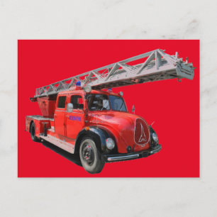 Postal Cartão de bombeiro