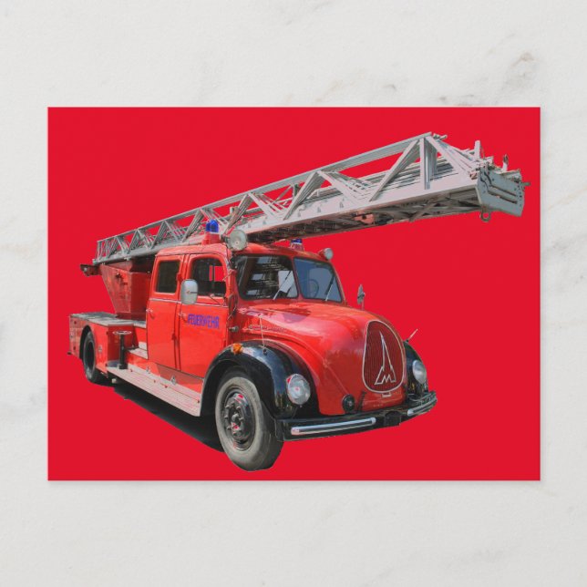 Postal Cartão de bombeiro (Frente)