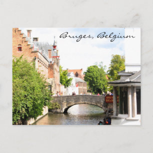 Postal Cartão de Bruges, Bélgica