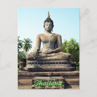 Postal Cartão de Buddha Sukhothai Tailândia