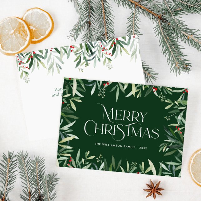 Postal Cartão de carta alegre de Natal (Criador carregado)