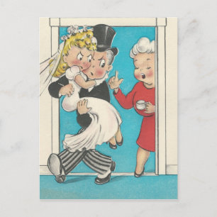 Postal Cartão de Casamento Divertido