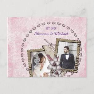 Postal Cartão de Casamento Personalizado - FÁCIL!