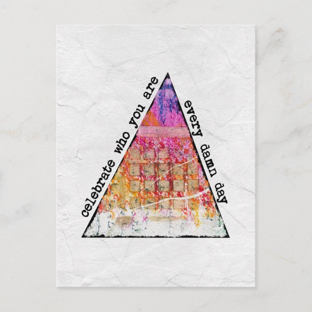 Postal Cartão de Celebração de Quem Você É (Frente)