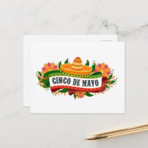 Postal Cartão de Cinco de Maio!