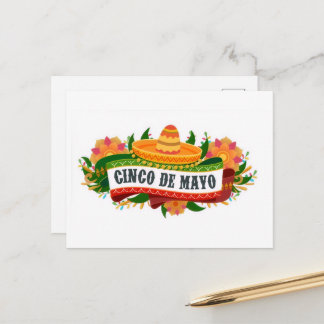 Postal Cartão de Cinco de Maio!