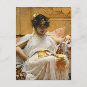 Postal Cartão de Cleopatra do Waterhouse