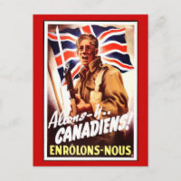 Cartão de coletores WW1 1914 CANADA PROPAGANDA