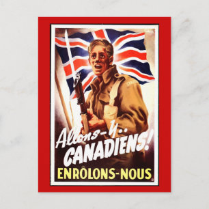 Postal Cartão de coletores WW1 1914 CANADA PROPAGANDA