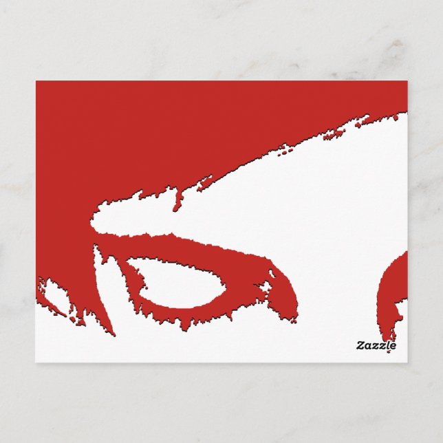 Postal cartão de comentário do estilo emo (Verso)