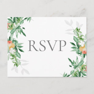 Postal cartão de compartimento de orquard de verão rsvp