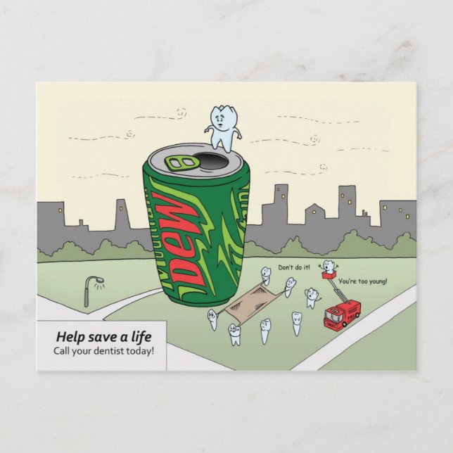 Postal Cartão de Compromisso "Salvar uma Vida Útil" (Frente)