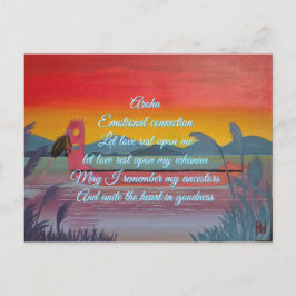 Postal Cartão de confirmação aroha (amor)