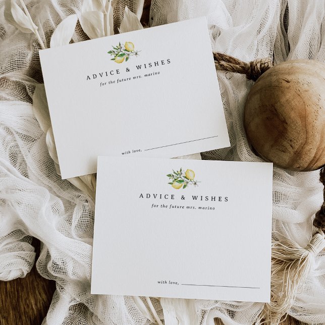 Postal Cartão de Conselho de Chá de Noiva de Limão Minima (Criador carregado)