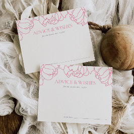 Postal Cartão de Conselho para Chá de Noiva no Jardim de 