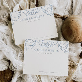 Postal Cartão de conselhos para chá de noiva no Jardim Pe