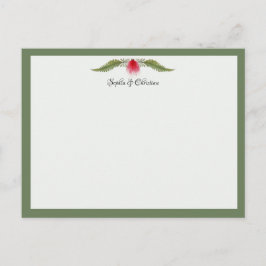 Postal Cartão de Correspondência de Casamento com Tema de