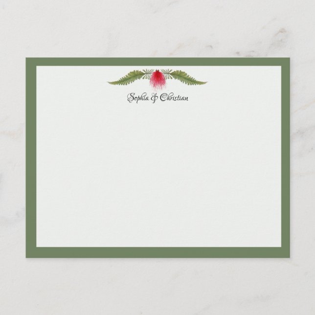 Postal Cartão de Correspondência de Casamento com Tema de (Frente)