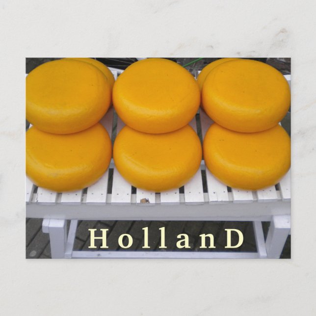 Postal cartão de cumprimentos da Holanda (Frente)