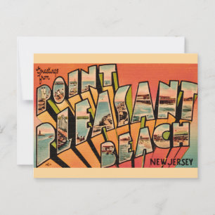 Postal Cartão de cumprimentos de Point Pleasant Beach NJ