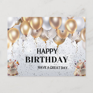 POSTAL CARTÃO DE DESEJO DE ANIVERSÁRIO