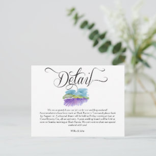 Postal Cartão de Detalhes de Casamento em Vinícola Toscan