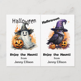 Postal Cartão de Dia das Bruxas do Festa da Escola Fantas