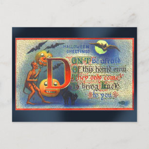Postal Cartão de Dia das Bruxas para Devils