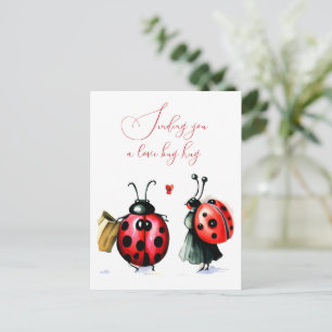 Postal Cartão de Dia de os namorados Ladybug