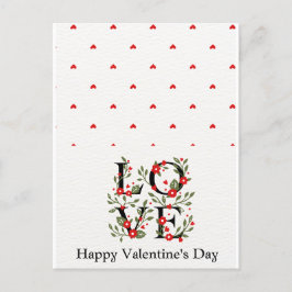 Postal Cartão de Dia de os namorados romântico para o seu