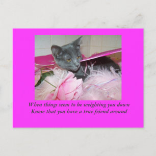 Postal cartão de dia ruim.