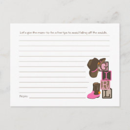 Postal Cartão de Dicas da Mãe da Cowgirl Ocidental