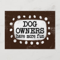 Cartão de Donos de Cachorro Divertido
