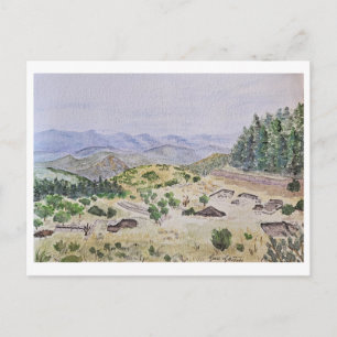 Postal Cartão de Escavação Arqueológica do Mt. Lykaion