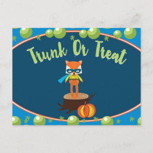 Postal Cartão de Evento Comunitário de Trunk or Treat