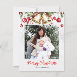 Postal Cartão de Férias de Natal do Quadro de Fotografias