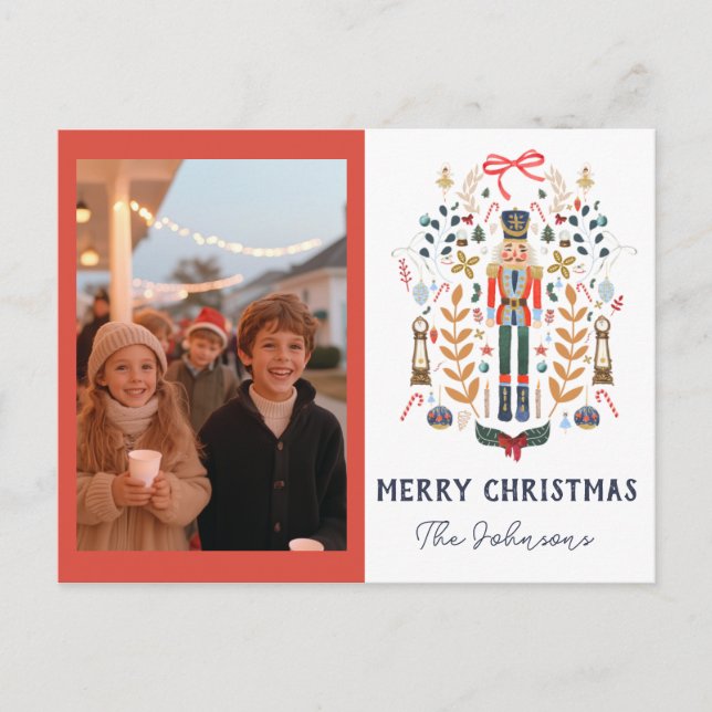 Postal Cartão de Férias de Natal para o Nutcracker (Frente)