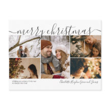 Cartão de Férias de Natal Personalizado 5 Fotograf