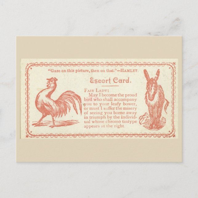 Postal Cartão de flerte (Frente)