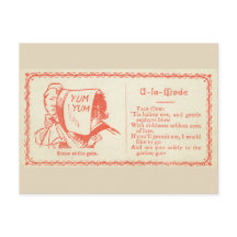 Cartão de flerte vitoriano