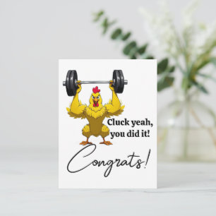 Postal Cartão de Formatura Engraçado - Parabéns Tema Gali