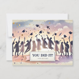 Postal Cartão de Formatura moderno e minimalista