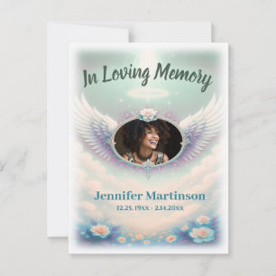 Postal Cartão de Foto de Memória Afetuosa