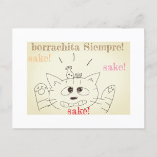 Postal cartão de gato